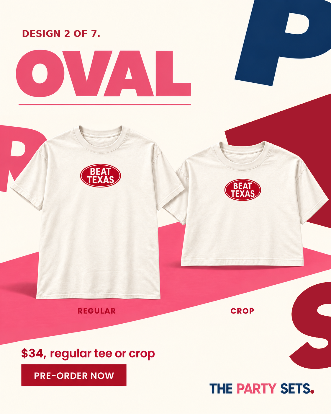 Beat Texas Tee - Oval