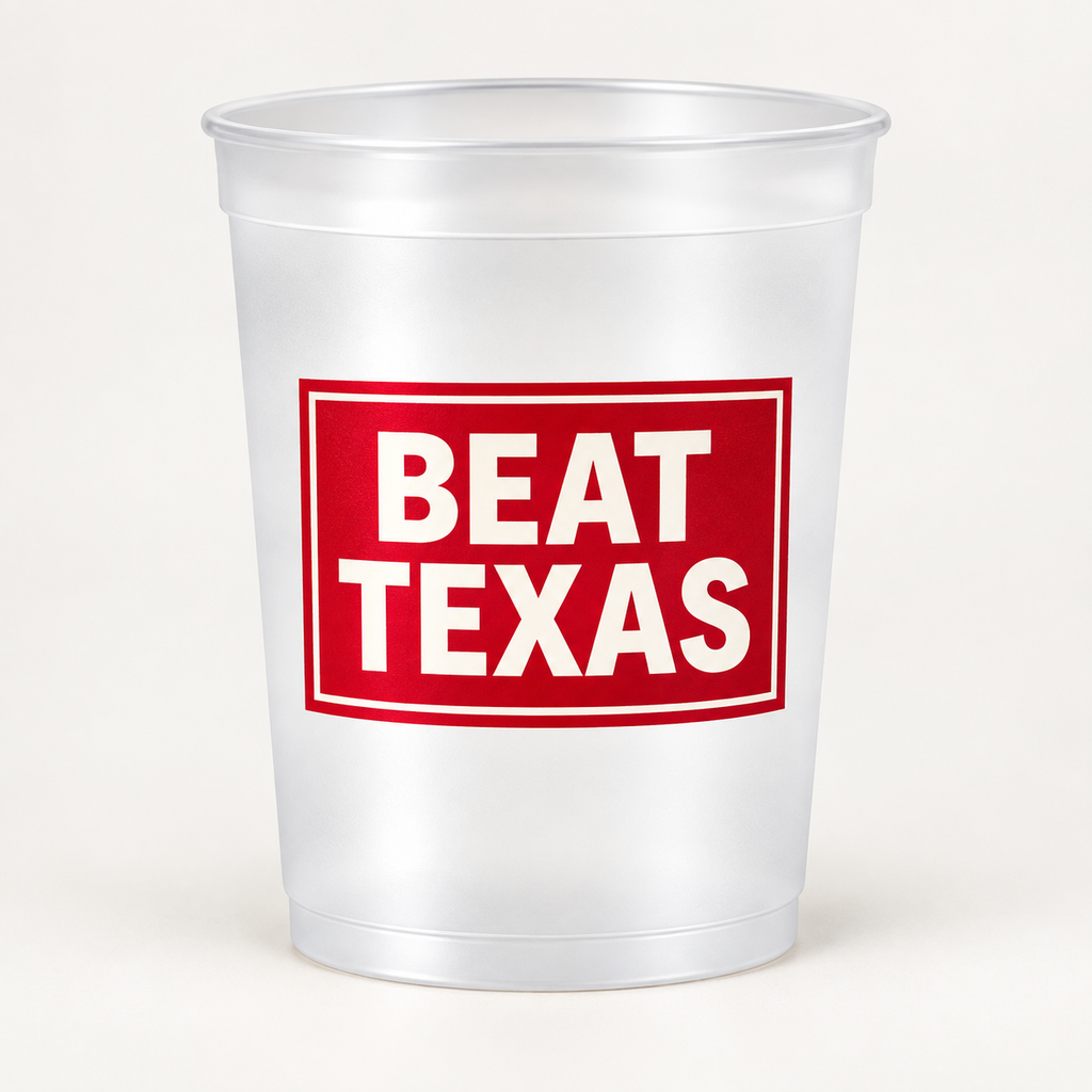 Beat Texas Frosted Cups