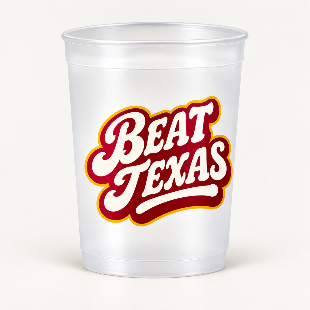 Beat Texas Frosted Cups