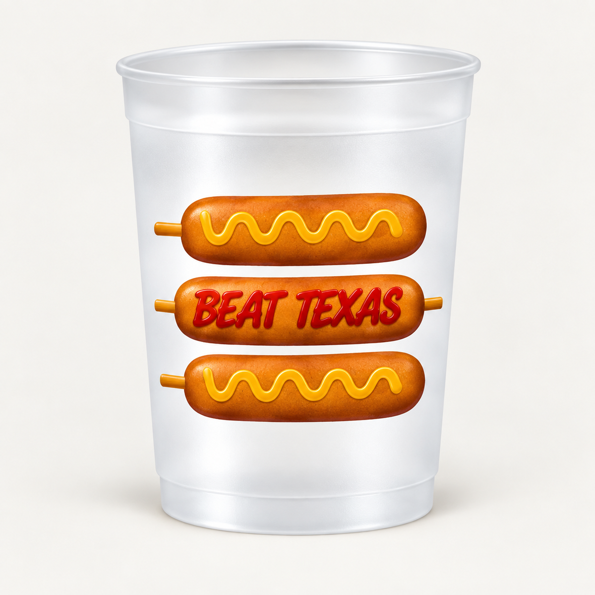 Beat Texas Frosted Cups