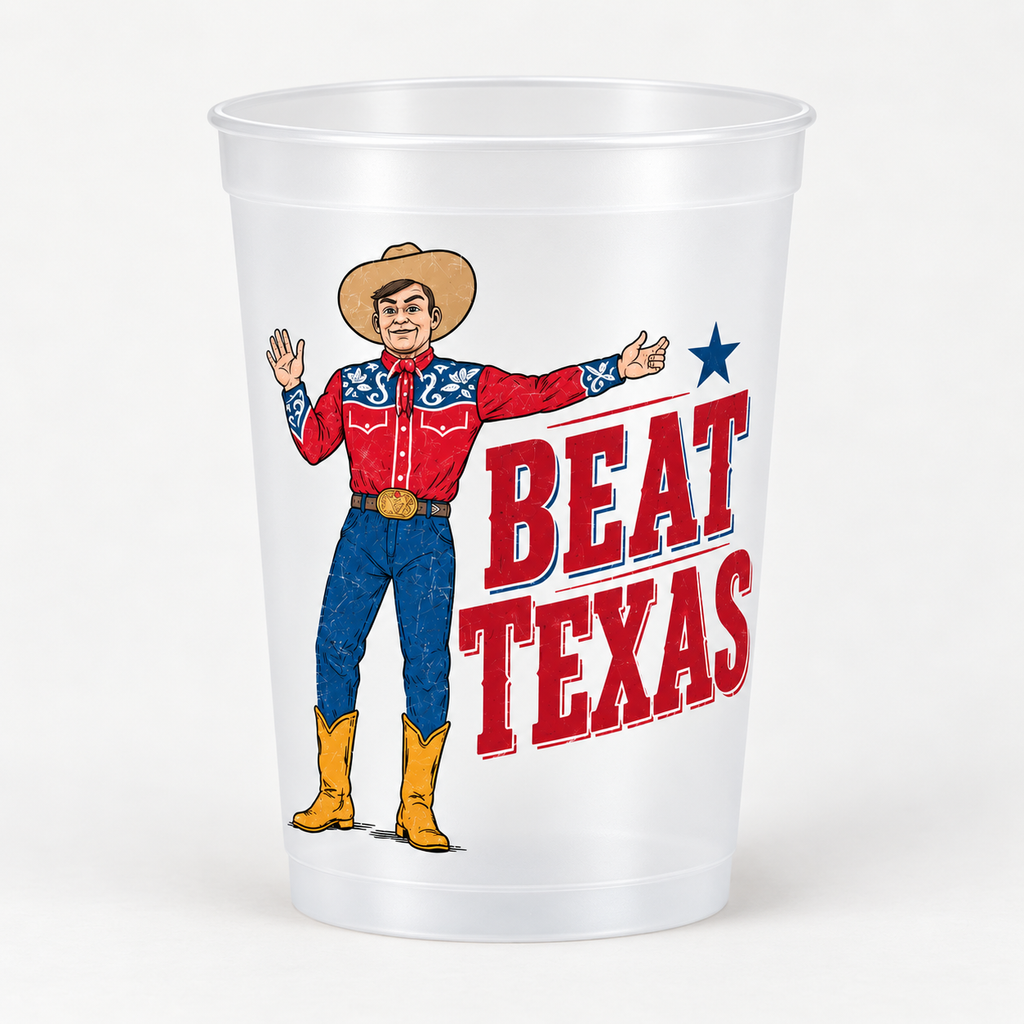 Beat Texas Frosted Cups