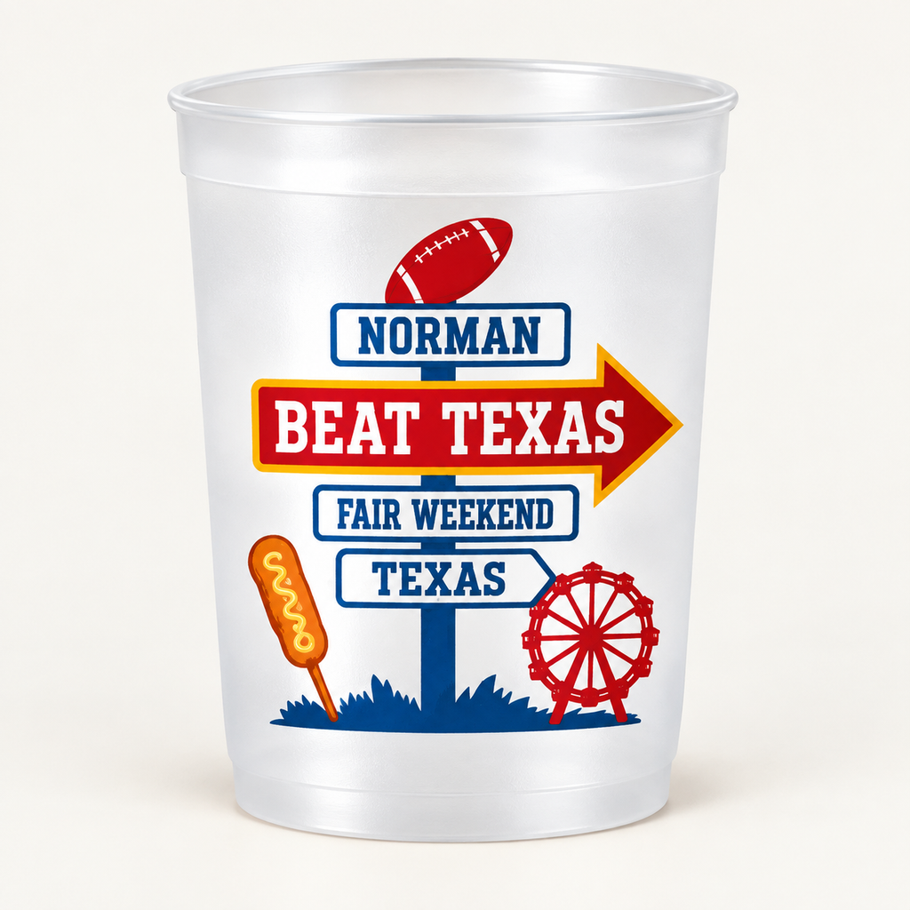 Beat Texas Frosted Cups