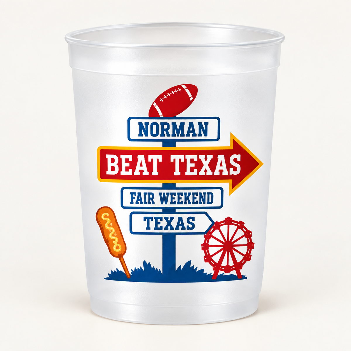 Beat Texas Frosted Cups