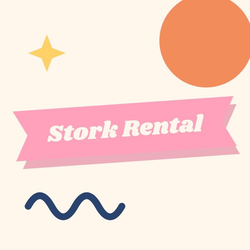 Personalized stork yard sign rental